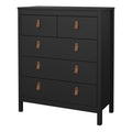 Barcelona Chest 3+2 Drawers in Matt Black - image 3