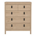 Barcelona Chest 3+2 Drawers in Jackson Hickory Oak - image 2
