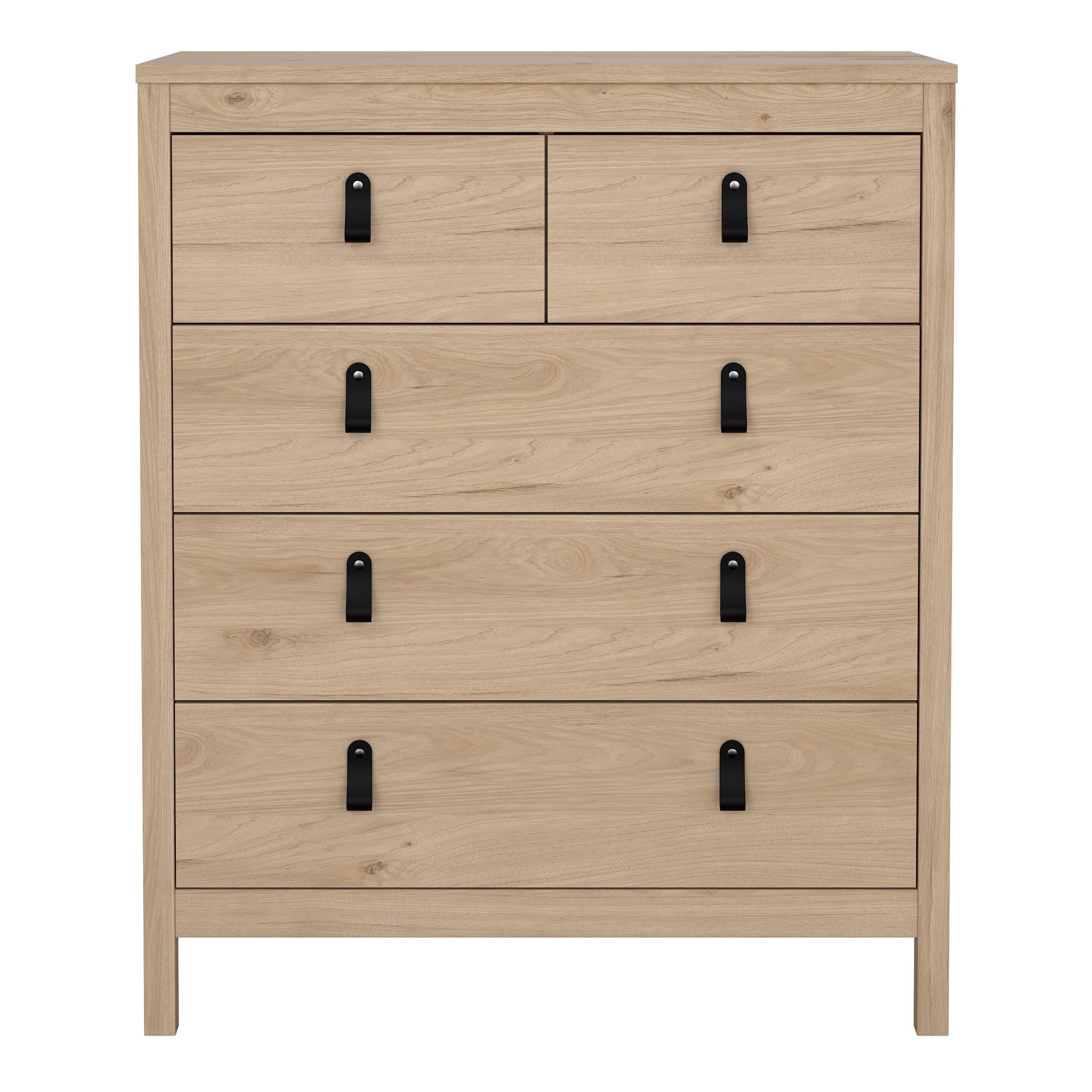 Barcelona Chest 3+2 Drawers in Jackson Hickory Oak - image 2