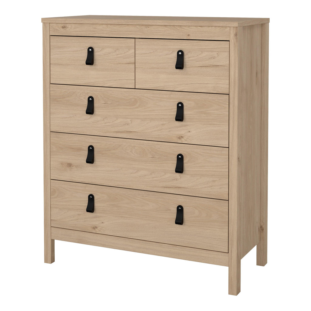 Barcelona Chest 3+2 Drawers in Jackson Hickory Oak - image 3