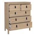 Barcelona Chest 3+2 Drawers in Jackson Hickory Oak - image 5