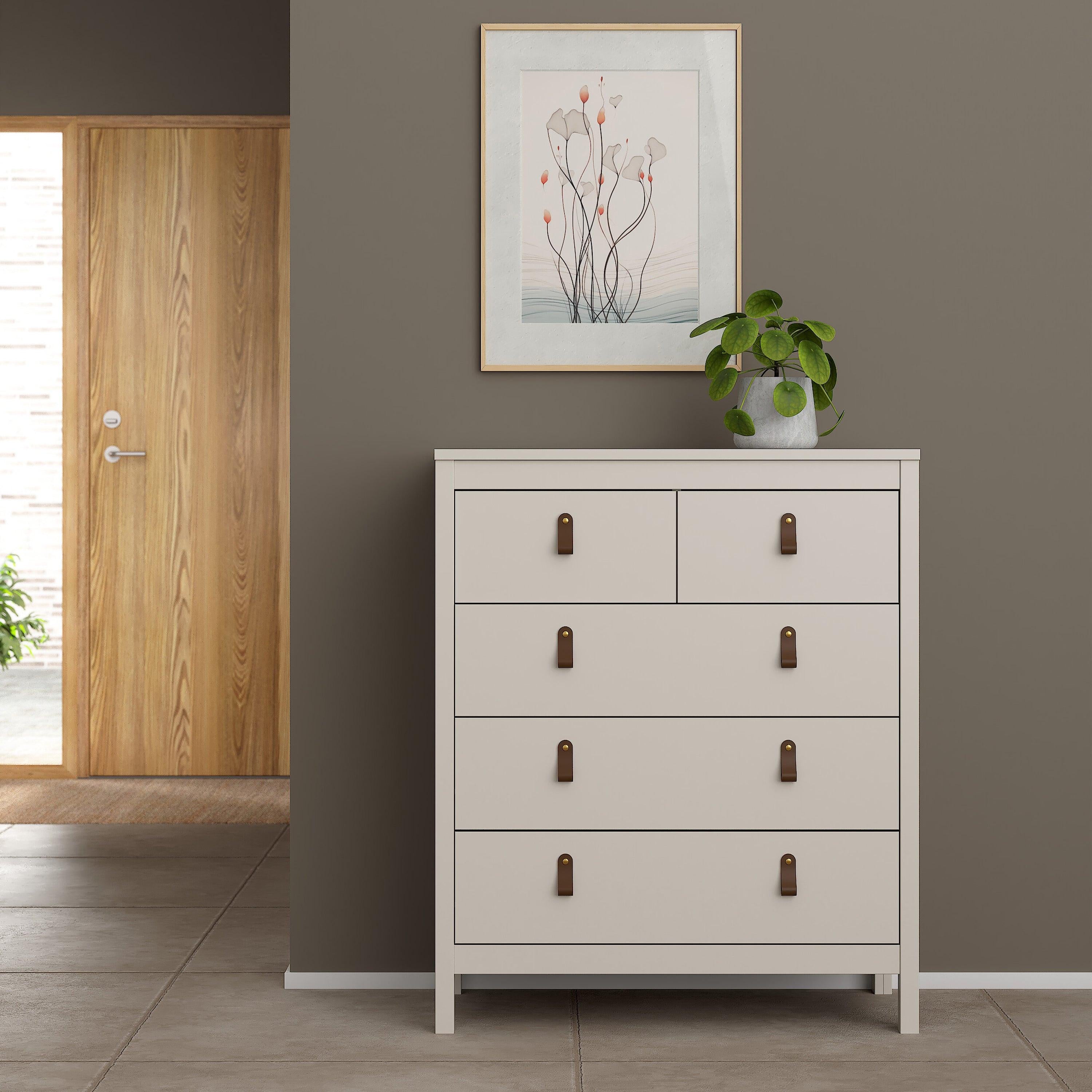 Barcelona Chest 3+2 Drawers in Cashmere - image 9