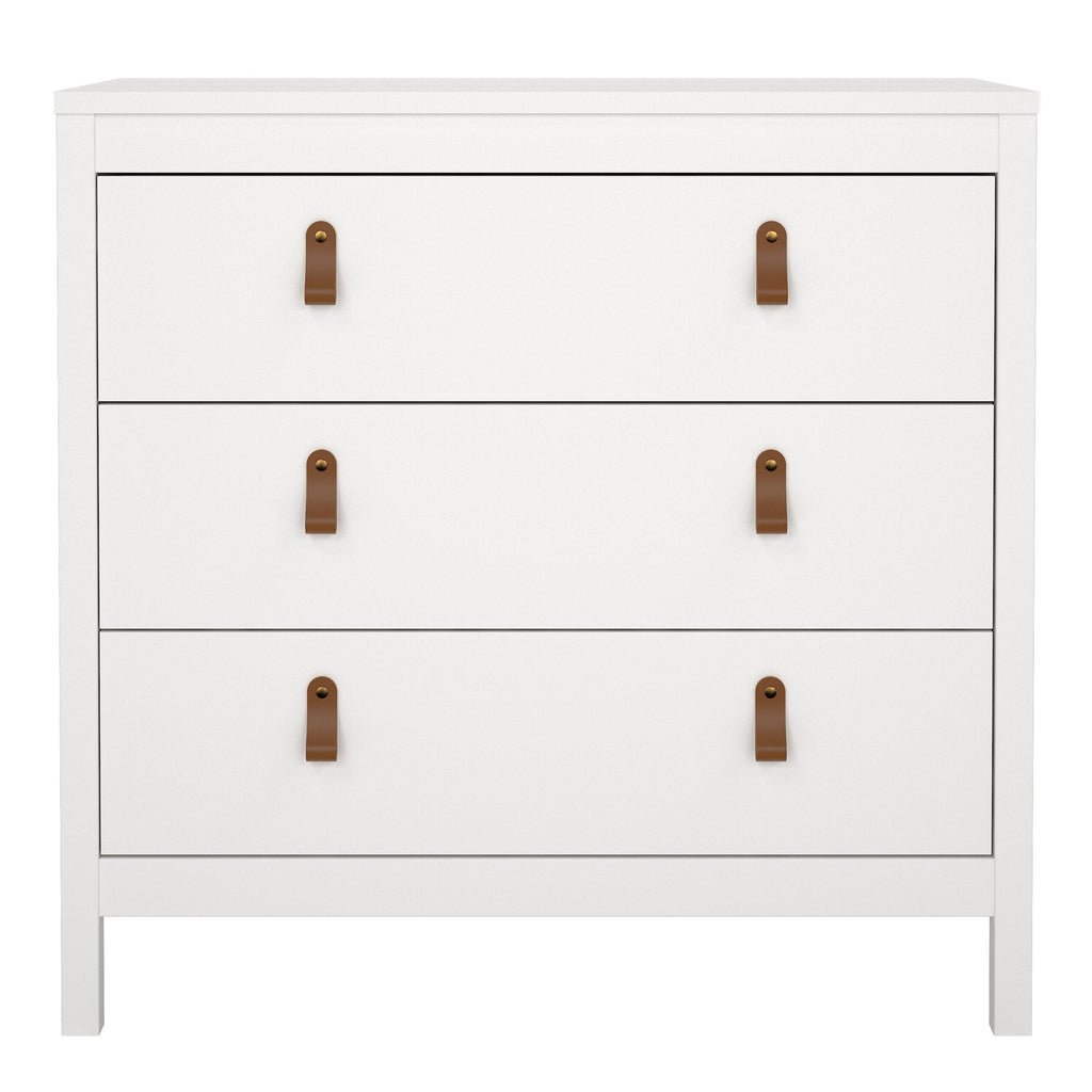 Barcelona Chest 3 Drawers in White - image 2
