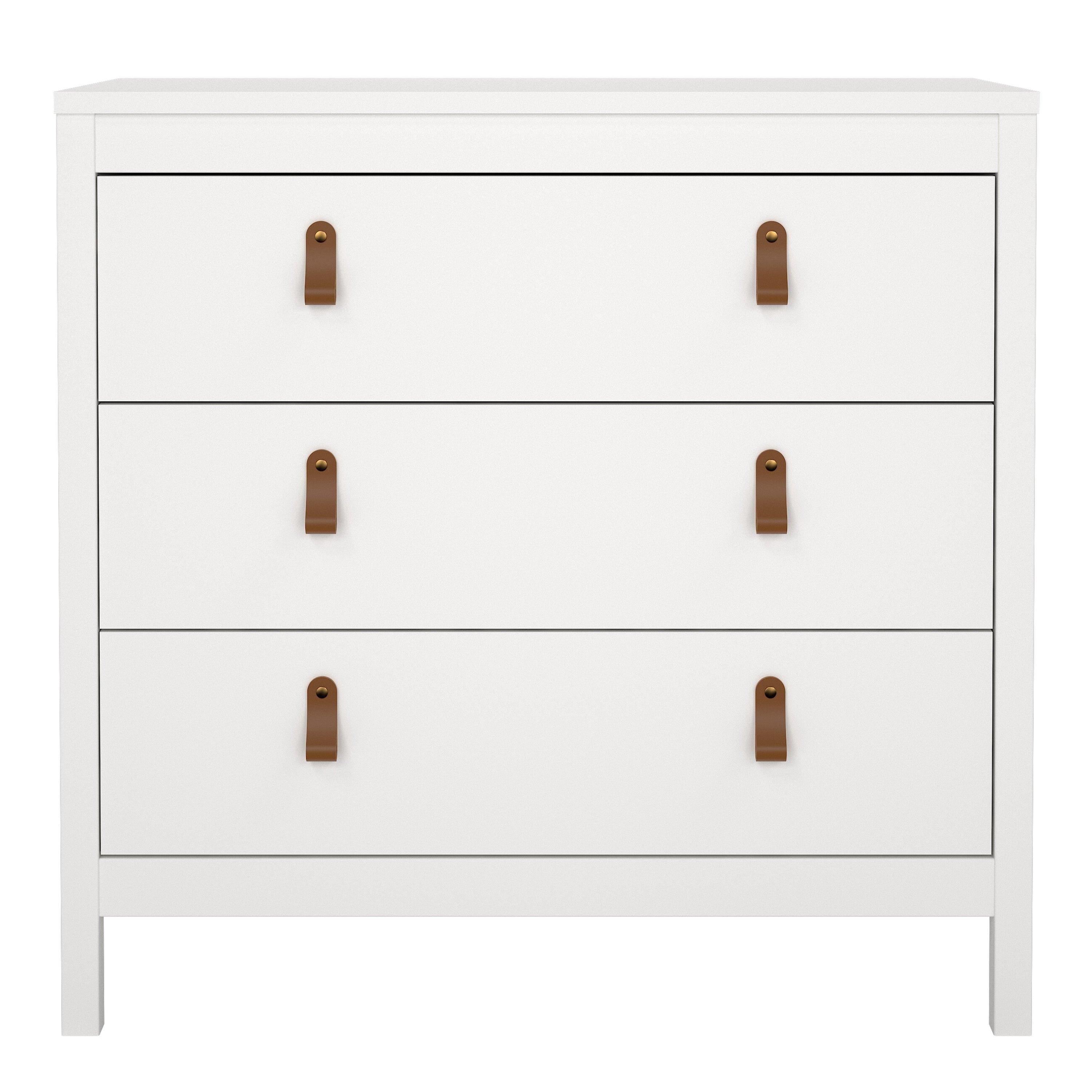 Barcelona Chest 3 Drawers in White - image 2