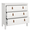 Barcelona Chest 3 Drawers in White - image 4