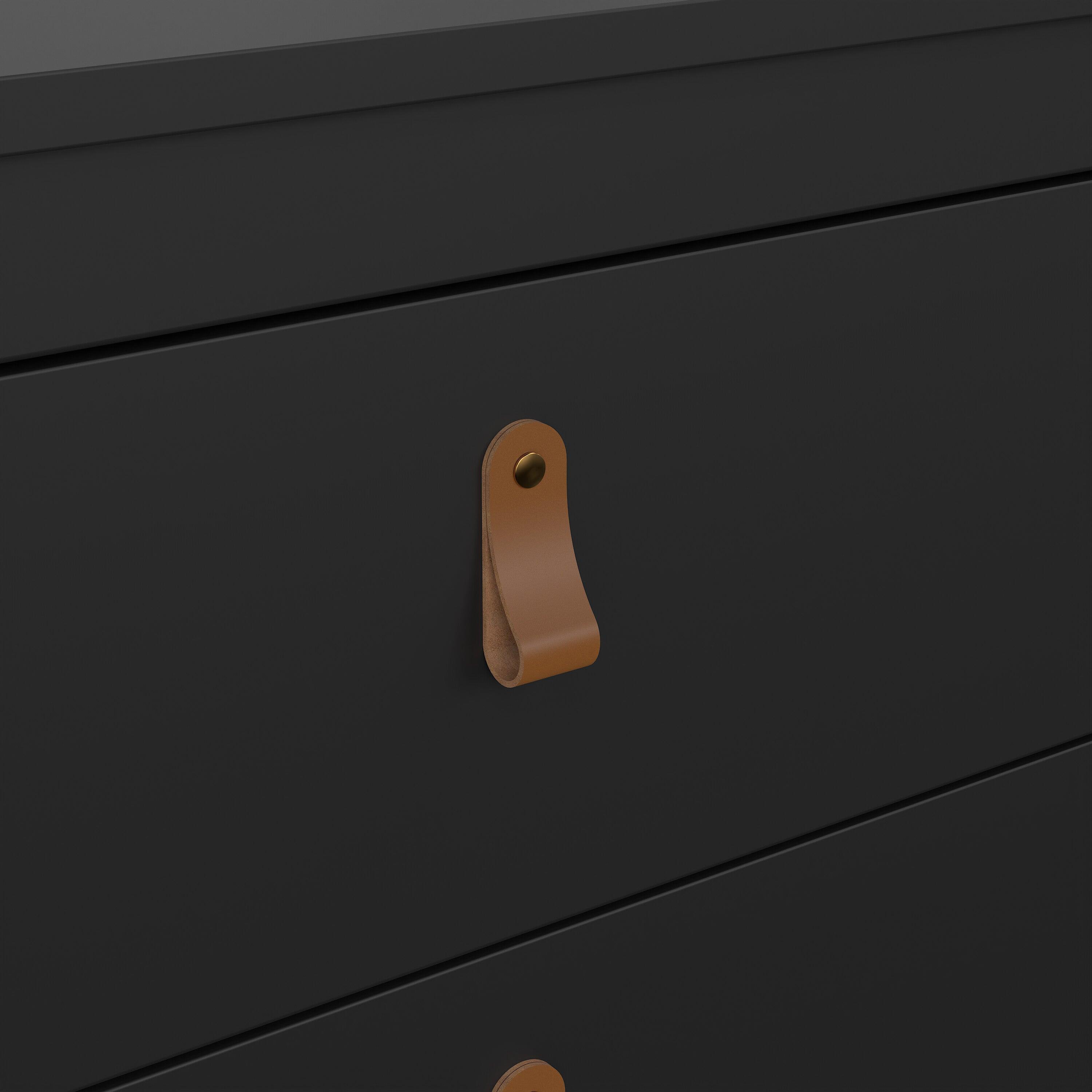 Barcelona Chest 3 Drawers in Matt Black - image 10