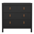 Barcelona Chest 3 Drawers in Matt Black - image 2