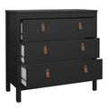 Barcelona Chest 3 Drawers in Matt Black - image 5