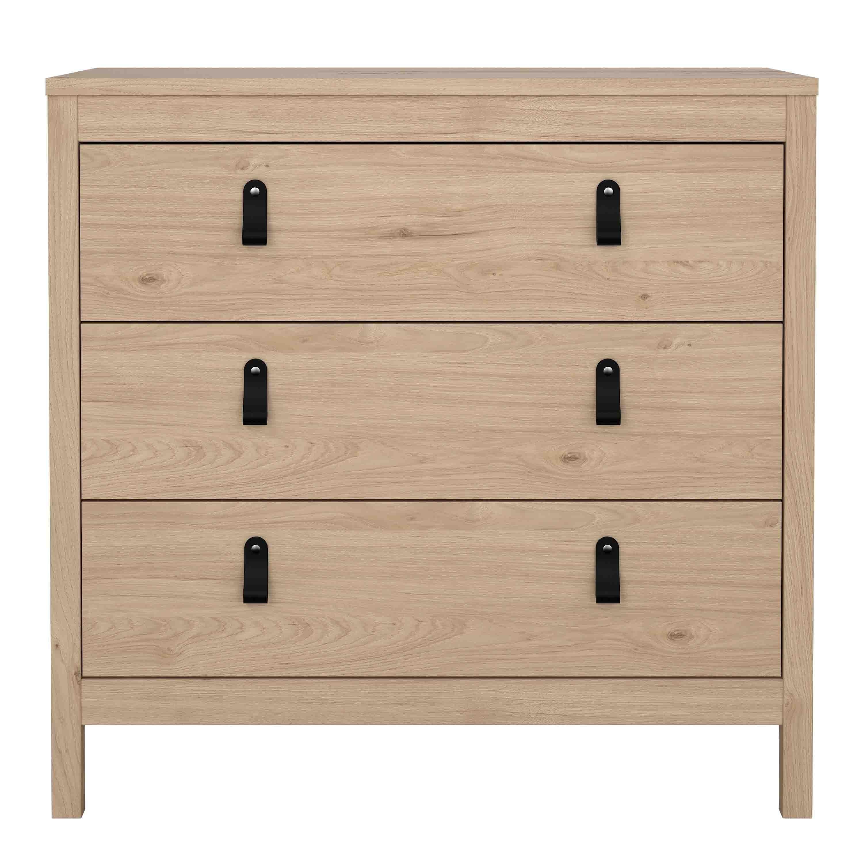 Barcelona Chest 3 Drawers in Jackson Hickory Oak - image 2