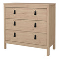 Barcelona Chest 3 Drawers in Jackson Hickory Oak - image 3