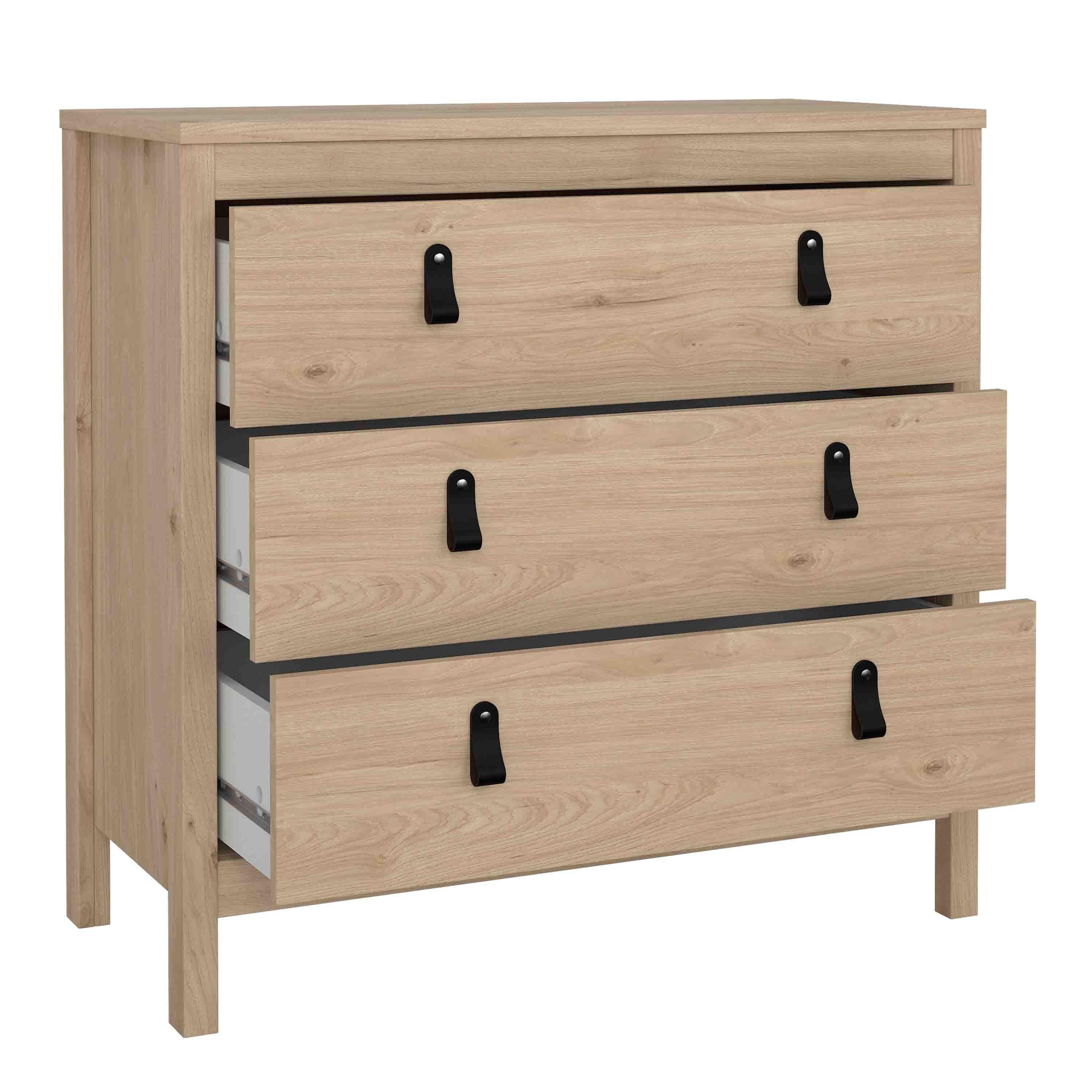 Barcelona Chest 3 Drawers in Jackson Hickory Oak - image 5