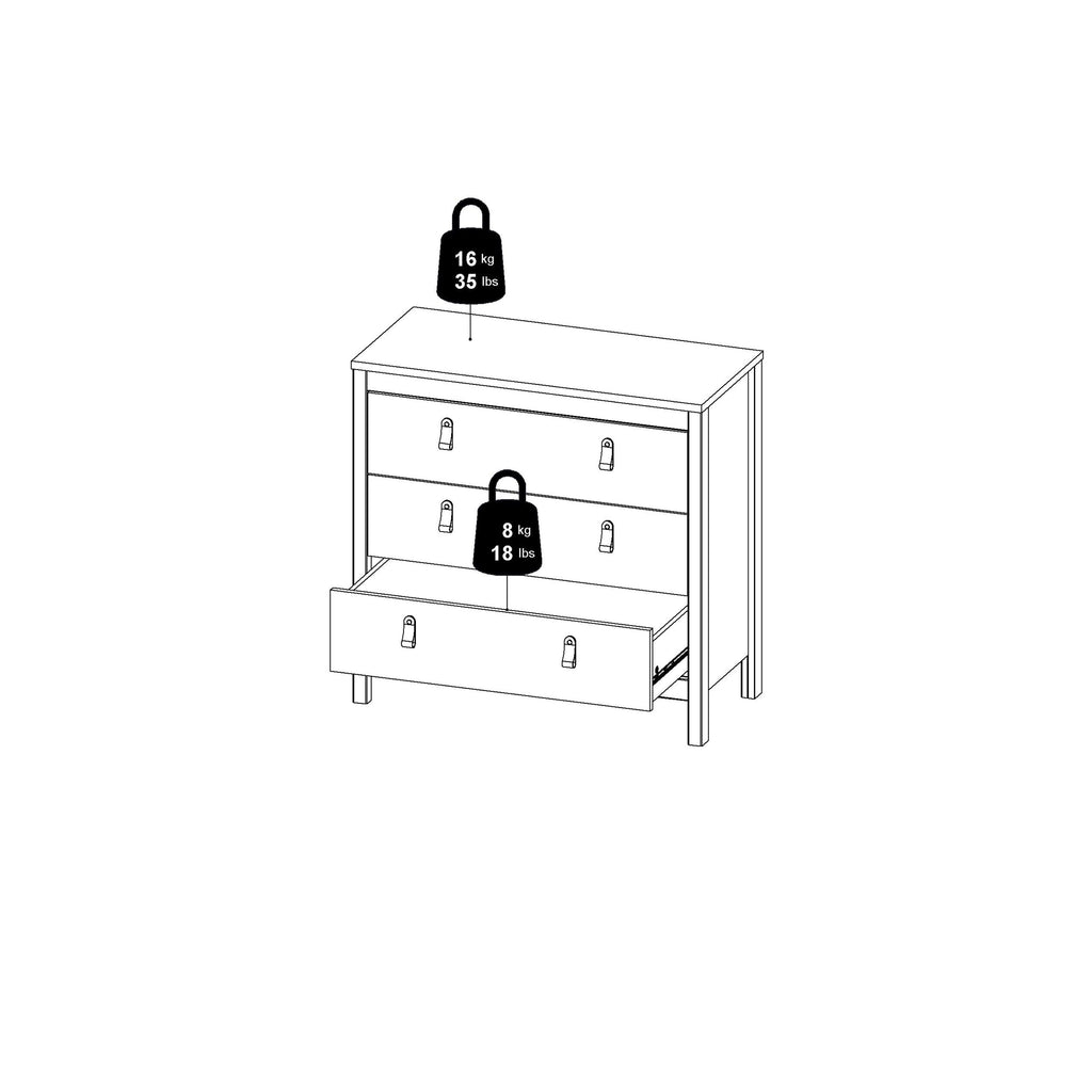 Barcelona Chest 3 Drawers in Cashmere - image 14
