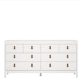 Barcelona Double Dresser 4+4 Drawers in White - image 2