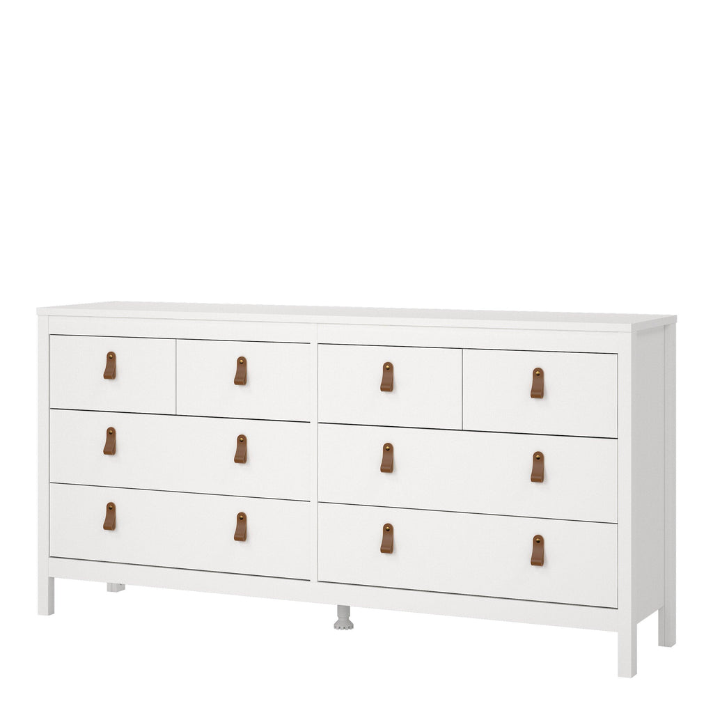 Barcelona Double Dresser 4+4 Drawers in White - image 3