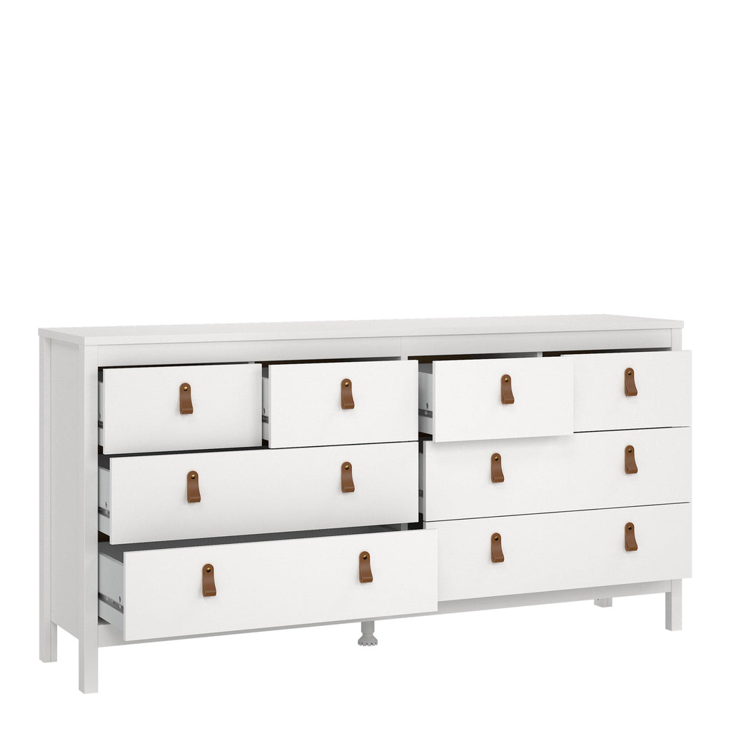 Barcelona Double Dresser 4+4 Drawers in White - image 4