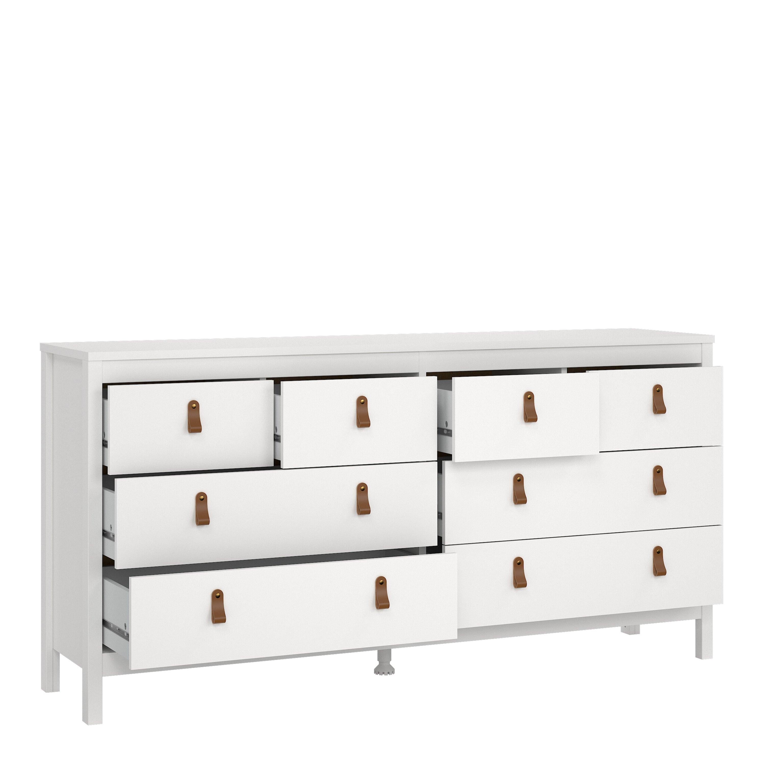 Barcelona Double Dresser 4+4 Drawers in White - image 4
