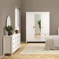 Barcelona Double Dresser 4+4 Drawers in White - image 5