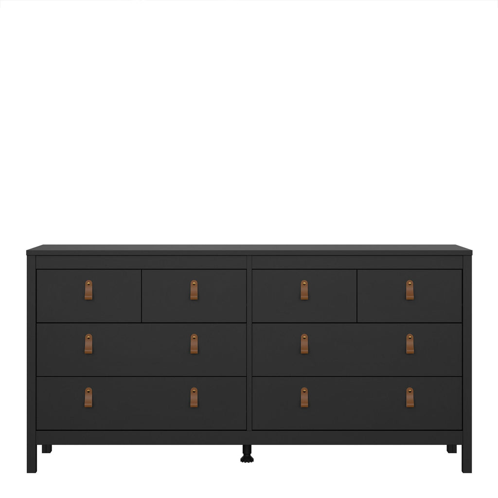 Barcelona Double Dresser 4+4 Drawers in Matt Black - image 2