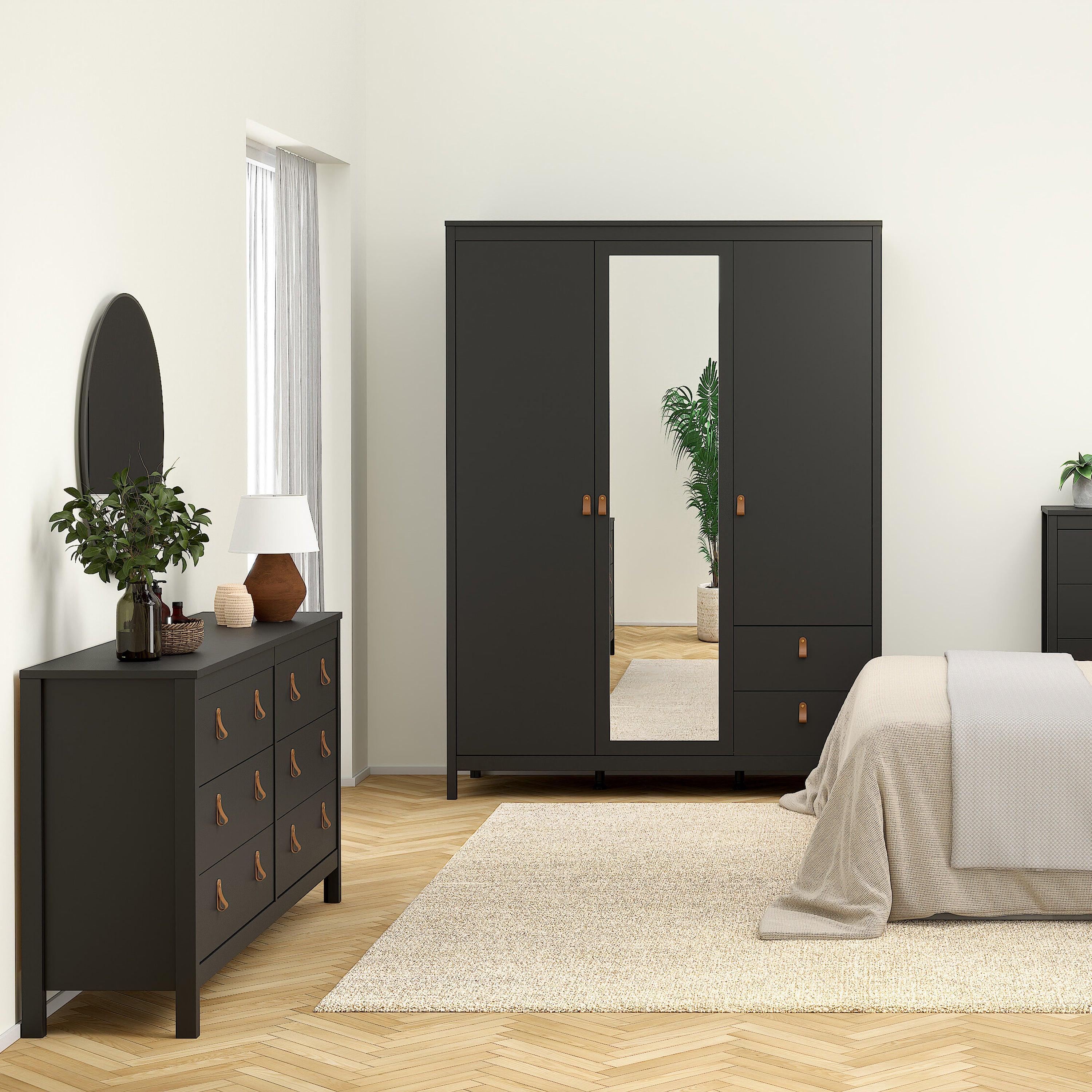 Barcelona Double Dresser 4+4 Drawers in Matt Black - image 6