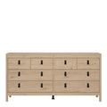 Barcelona Double Dresser 4+4 Drawers in Jackson Hickory Oak - image 2