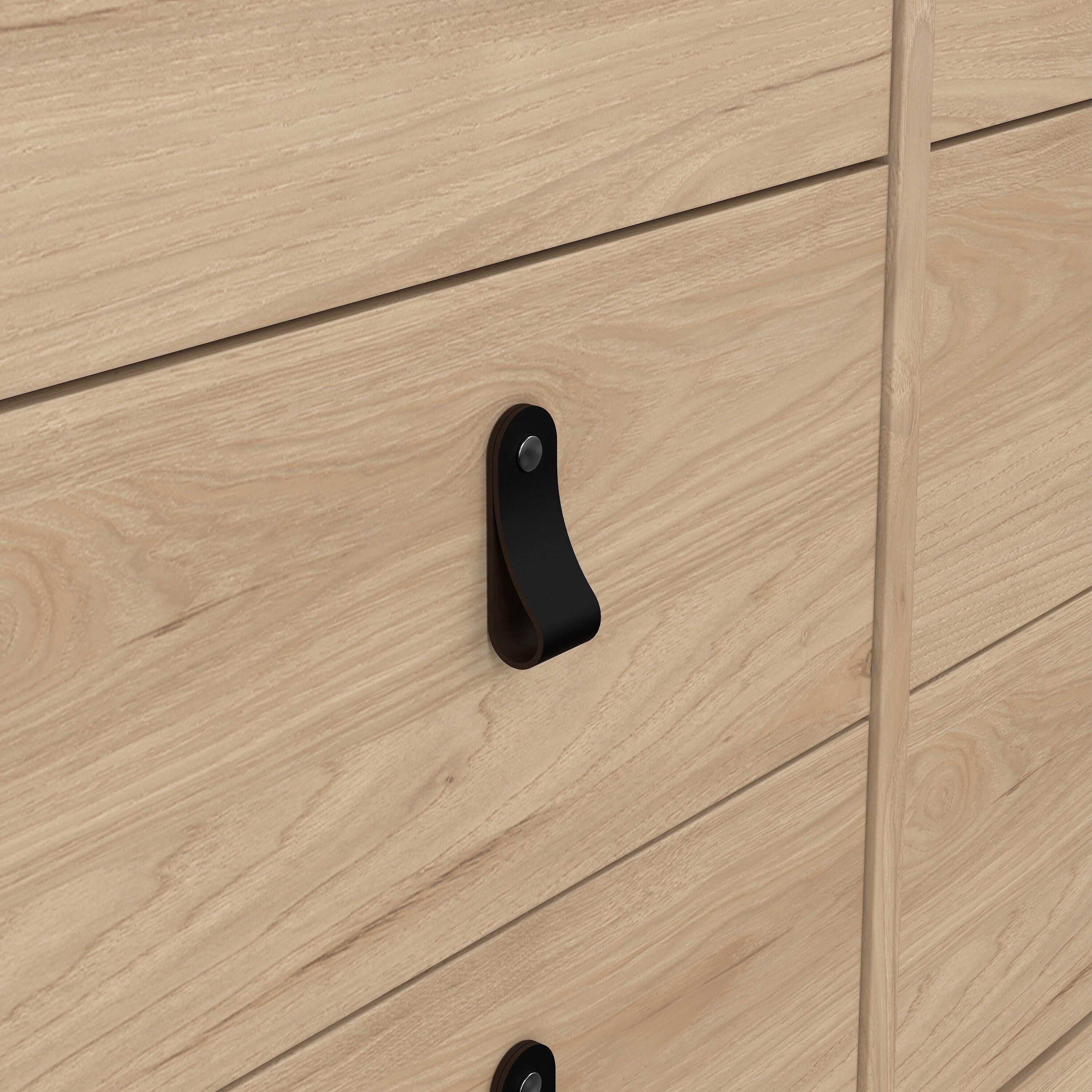 Barcelona Double Dresser 4+4 Drawers in Jackson Hickory Oak - image 8