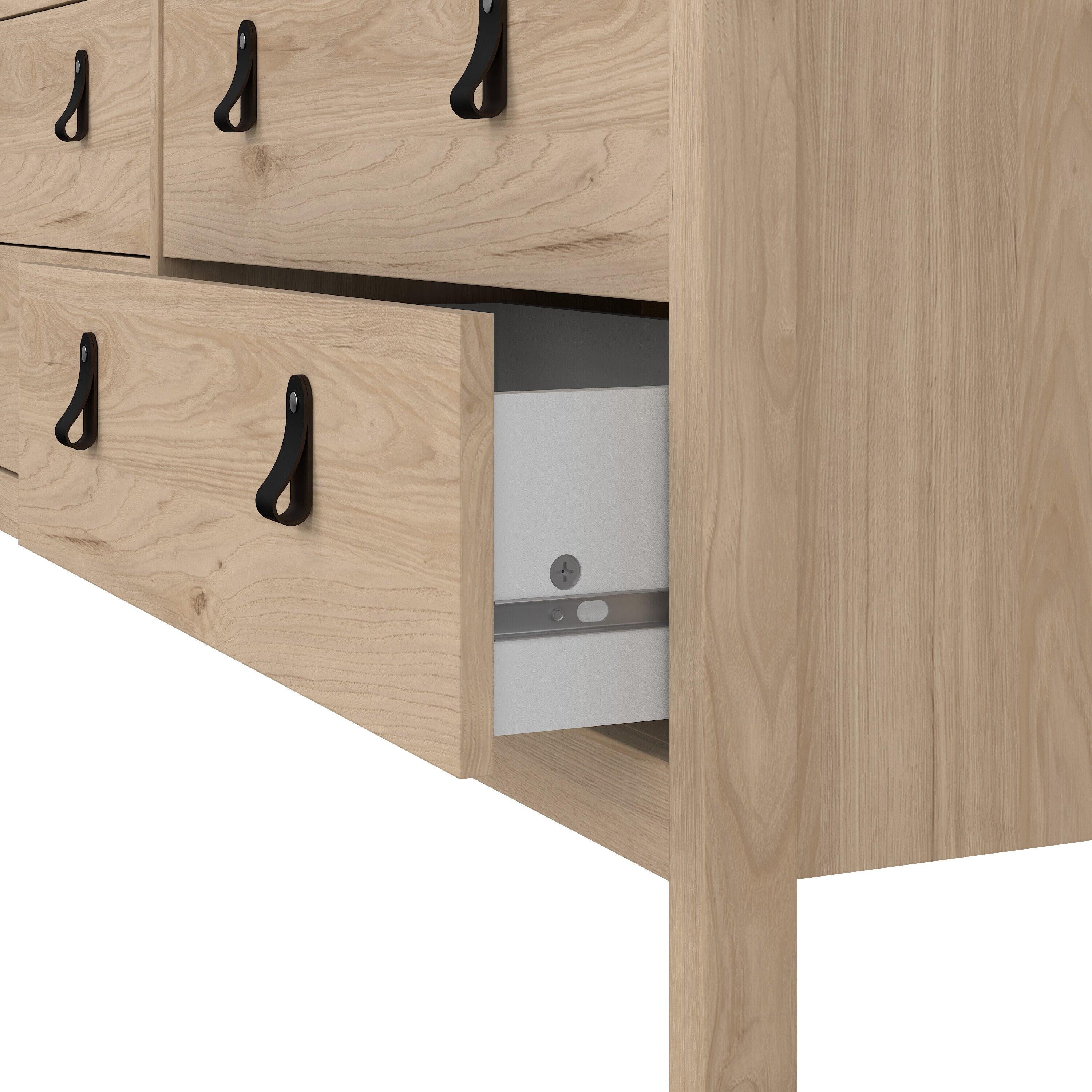 Barcelona Double Dresser 4+4 Drawers in Jackson Hickory Oak - image 9