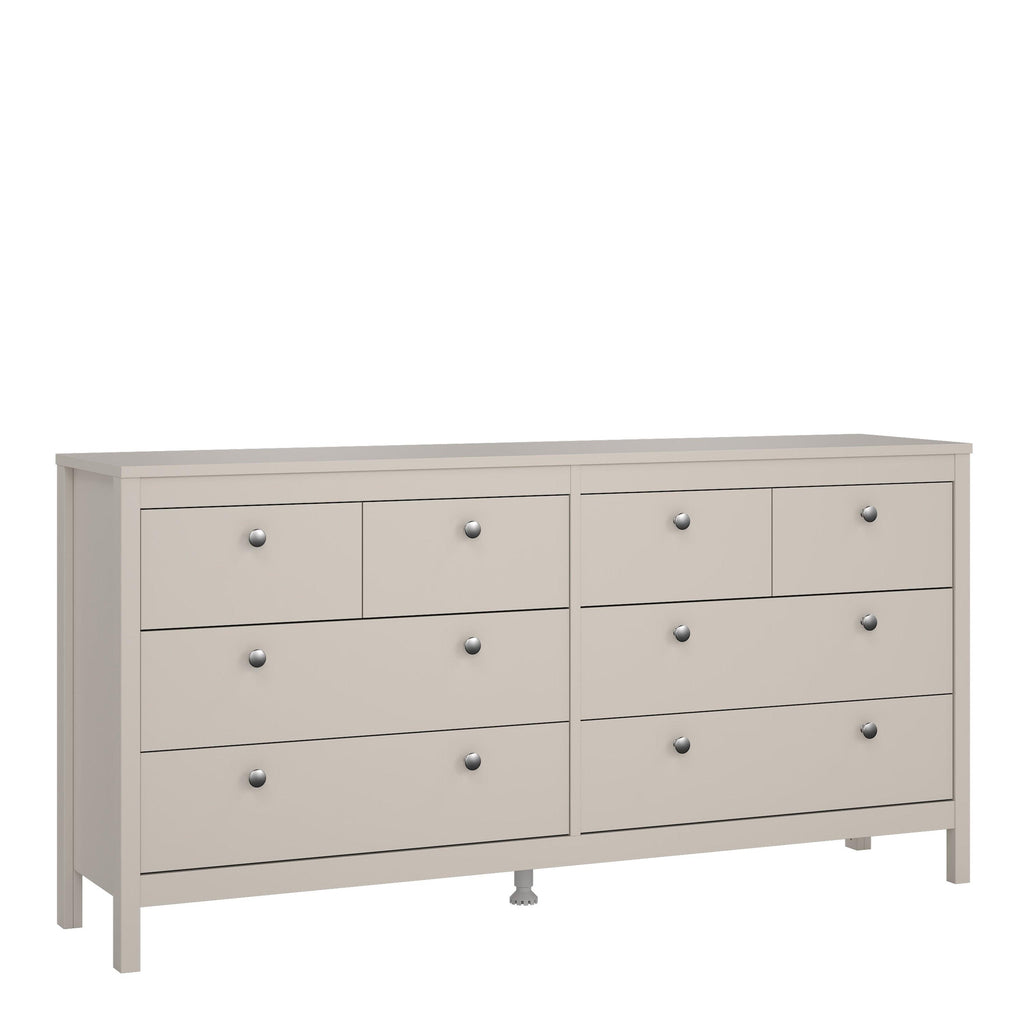 Barcelona Double Dresser 4+4 Drawers in Cashmere - image 2