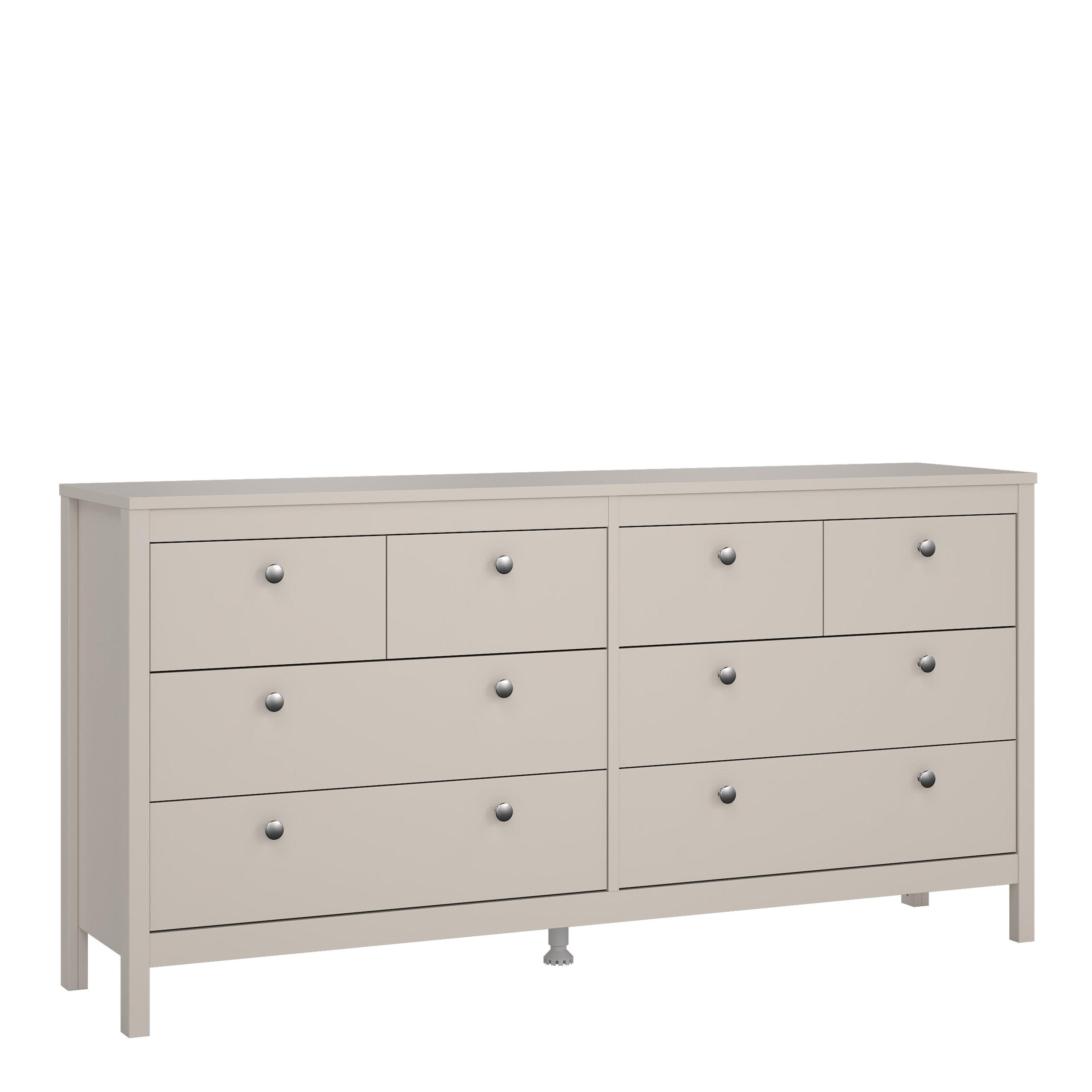 Barcelona Double Dresser 4+4 Drawers in Cashmere - image 2