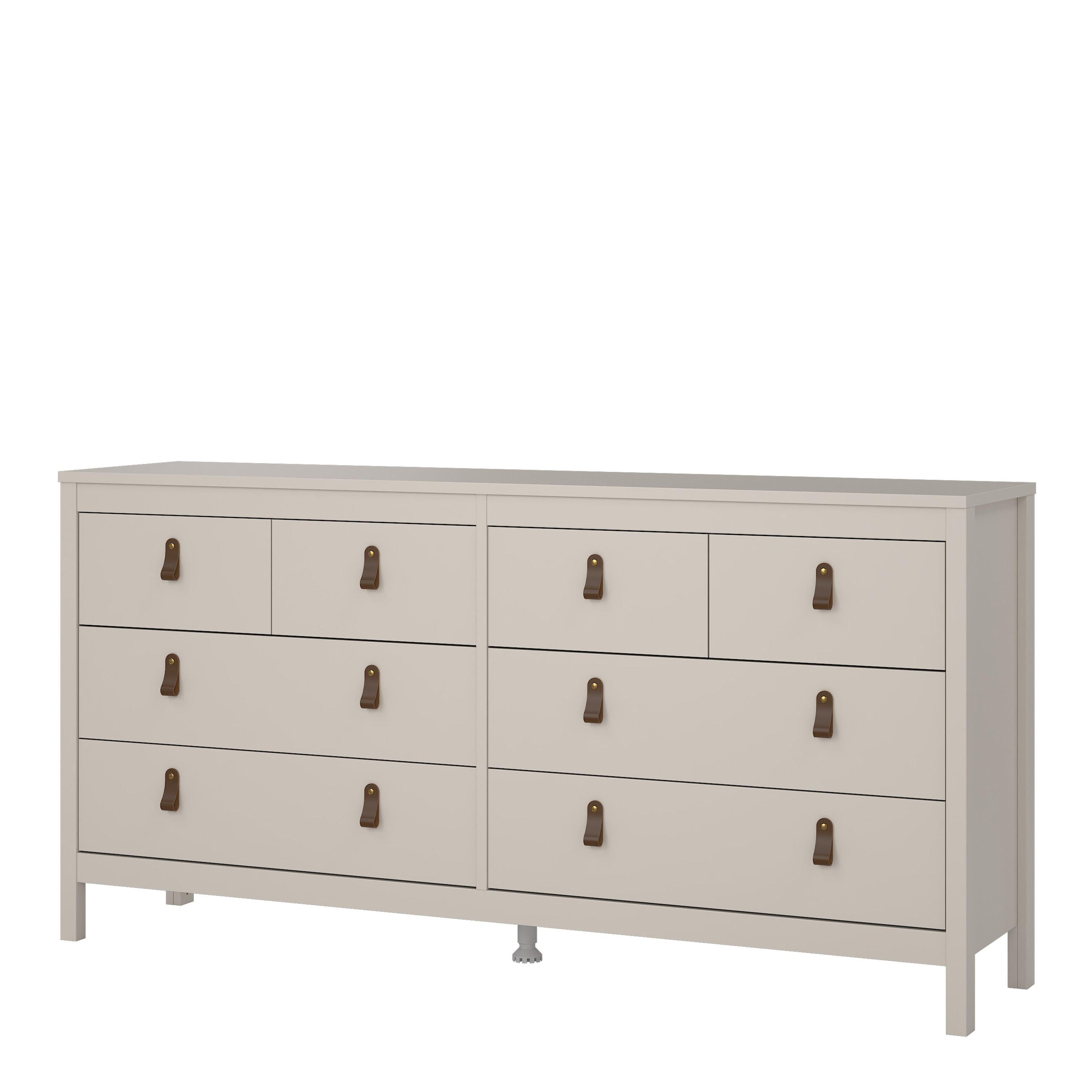 Barcelona Double Dresser 4+4 Drawers in Cashmere - image 4