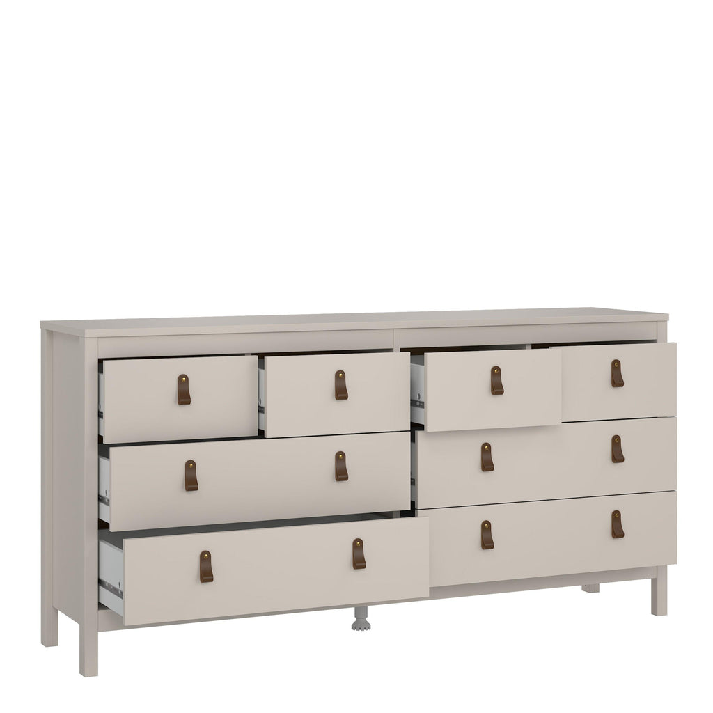 Barcelona Double Dresser 4+4 Drawers in Cashmere - image 6