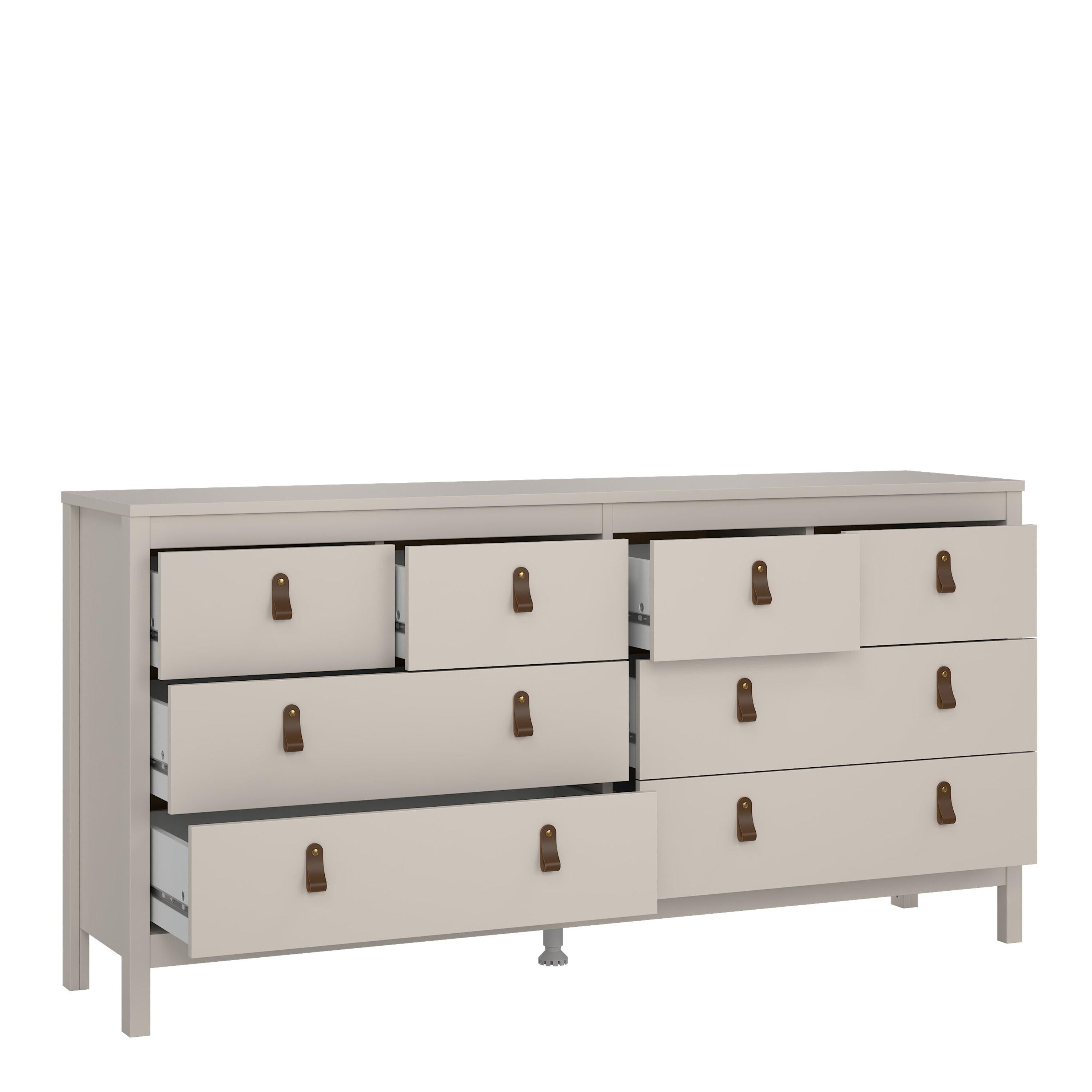 Barcelona Double Dresser 4+4 Drawers in Cashmere - image 6