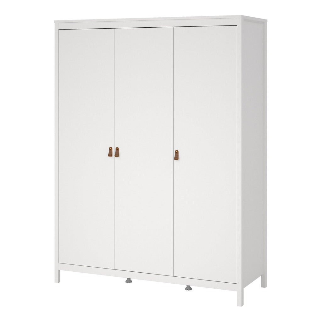 Barcelona Wardrobe with 3 Doors in White - image 3