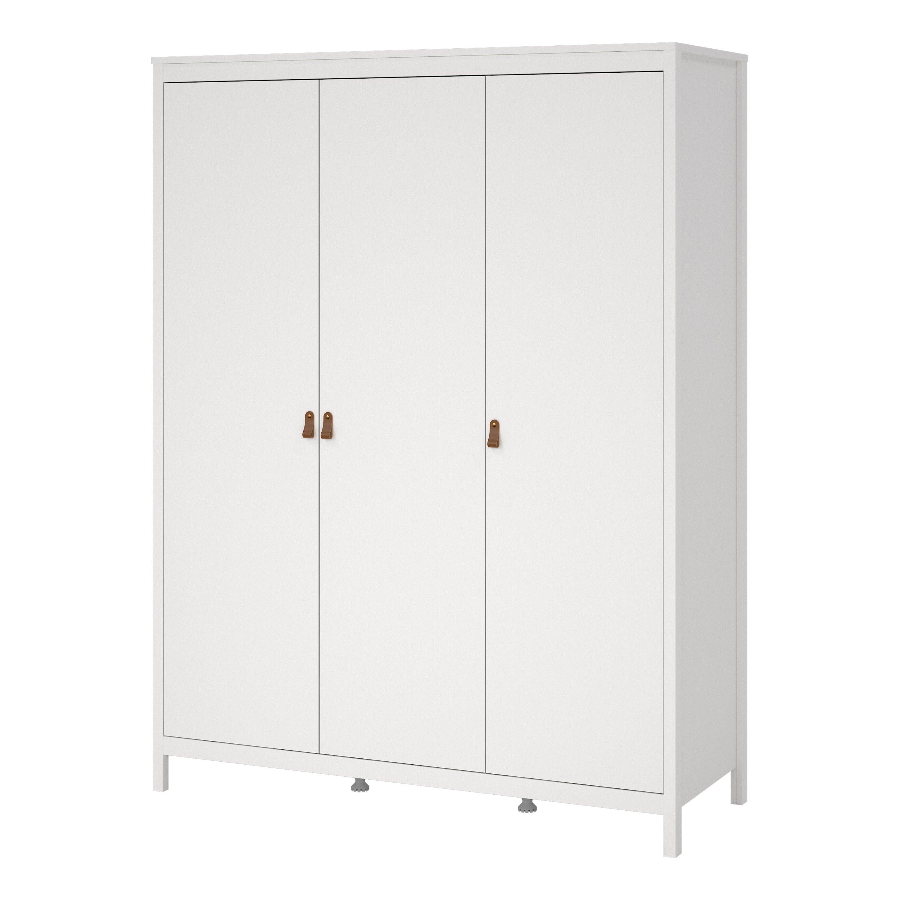 Barcelona Wardrobe with 3 Doors in White - image 3
