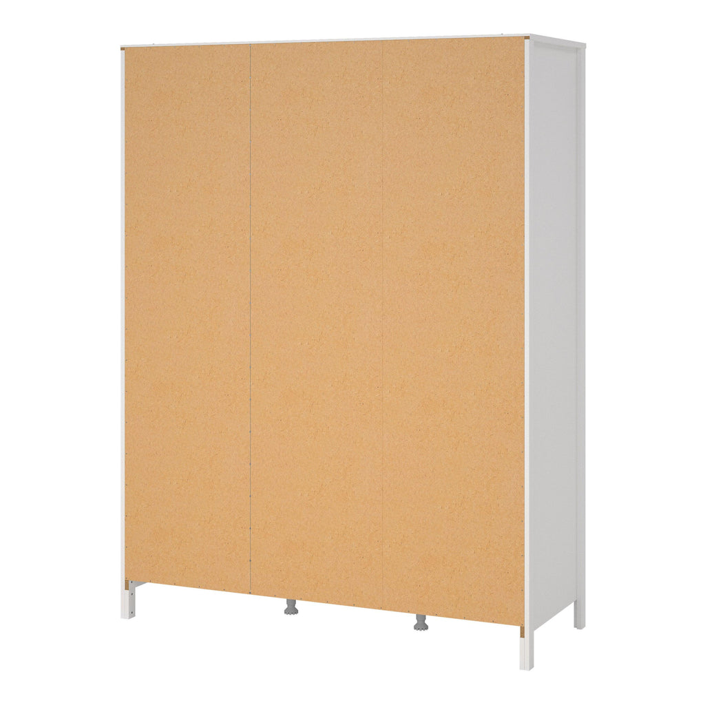 Barcelona Wardrobe with 3 Doors in White - image 4