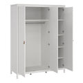 Barcelona Wardrobe with 3 Doors in White - image 5