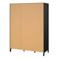 Barcelona Wardrobe with 3 Doors in Matt Black - image 4