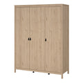 Barcelona Wardrobe with 3 Doors in Jackson Hickory Oak - image 3