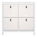 Barcelona Shoe Cabinet 4 Flip Down Doors in White - image 2