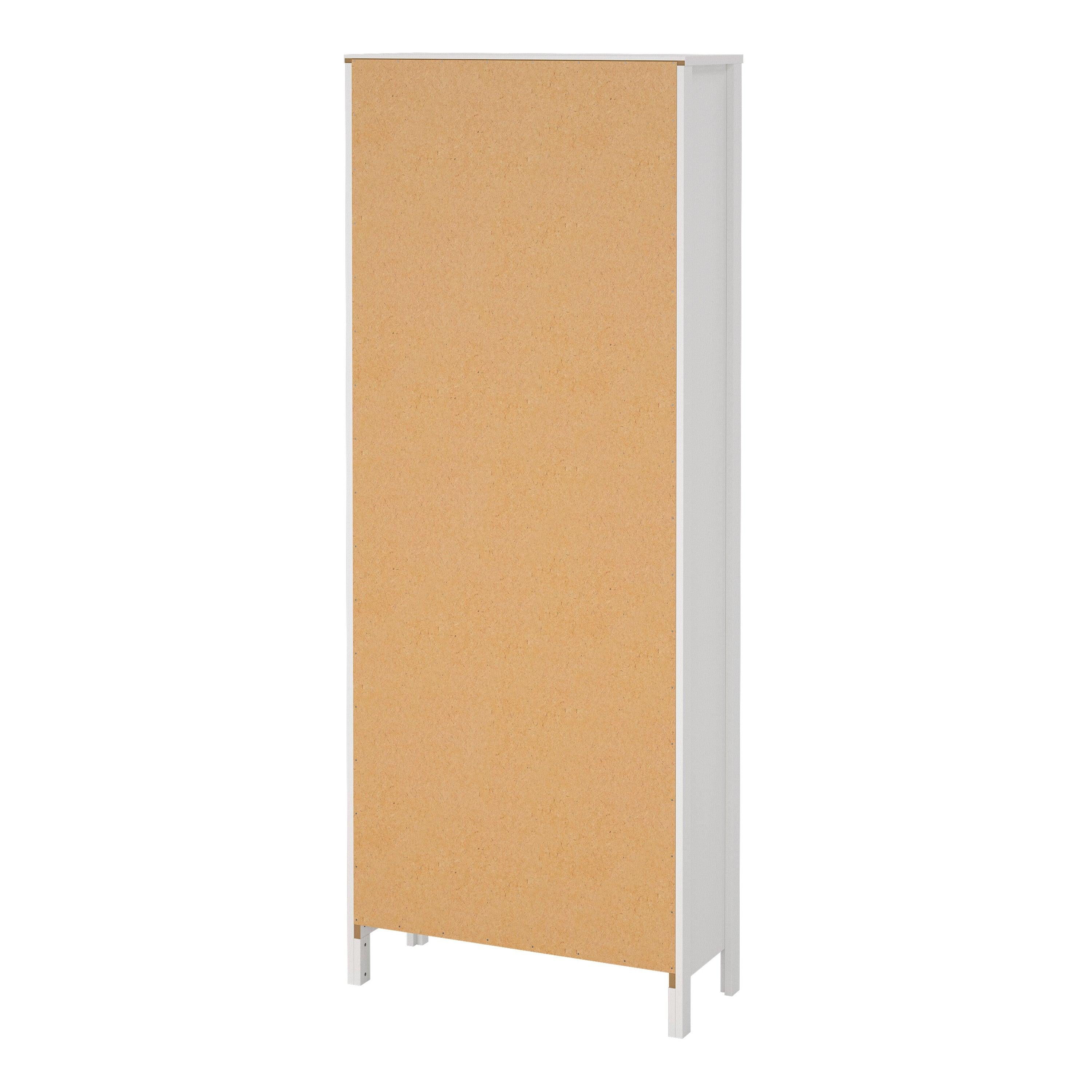 Barcelona China Cabinet 2 Glass Doors with 3 Drawers in White - image 4