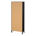 Barcelona China Cabinet 2 Glass Doors with 3 Drawers in Matt Black - image 4