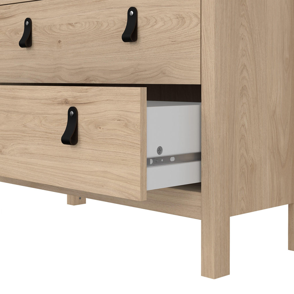 Barcelona China Cabinet 2 Doors with Glass + 3 Drawers in Jackson Hickory Oak - image 10