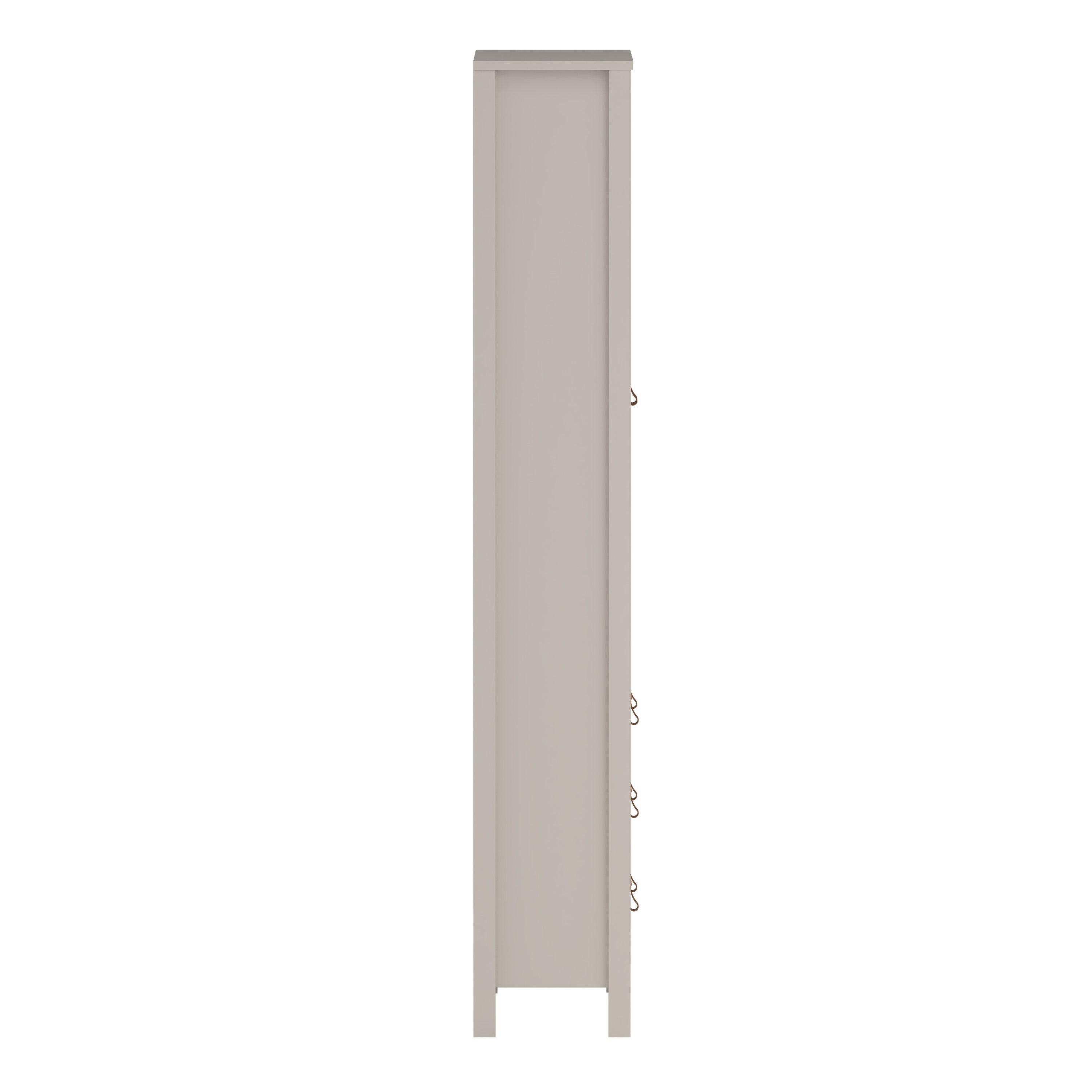 Barcelona China Cabinet 2 Glass Doors with 3 Drawers in Cashmere - image 5