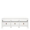 Barcelona Tv Unit 3 Drawers in White - image 2