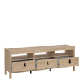 Barcelona TV-Unit 3 Drawers in Jackson Hickory Oak - image 5