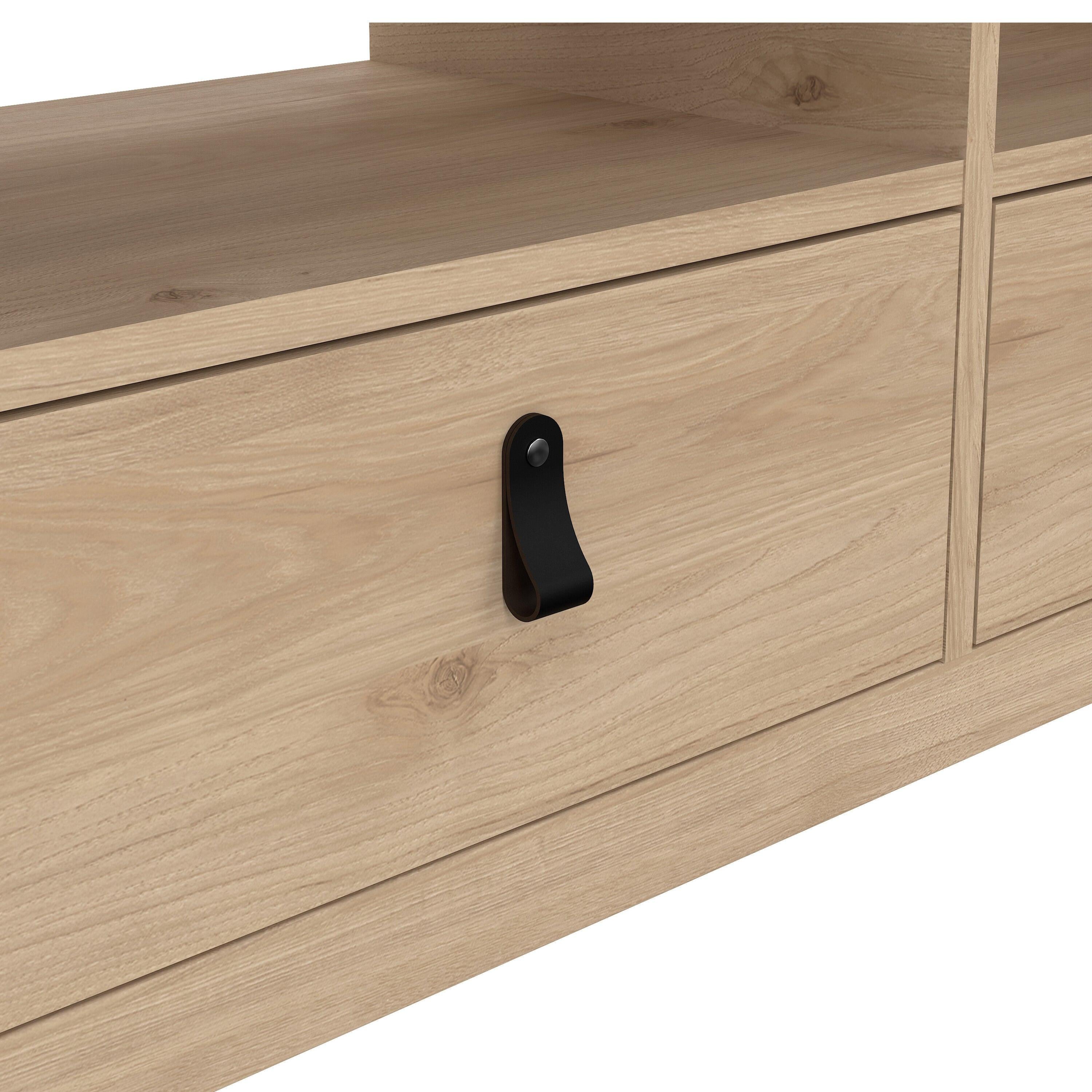 Barcelona TV-Unit 3 Drawers in Jackson Hickory Oak - image 8