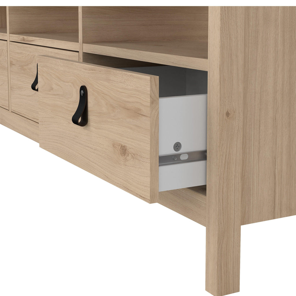 Barcelona TV-Unit 3 Drawers in Jackson Hickory Oak - image 9