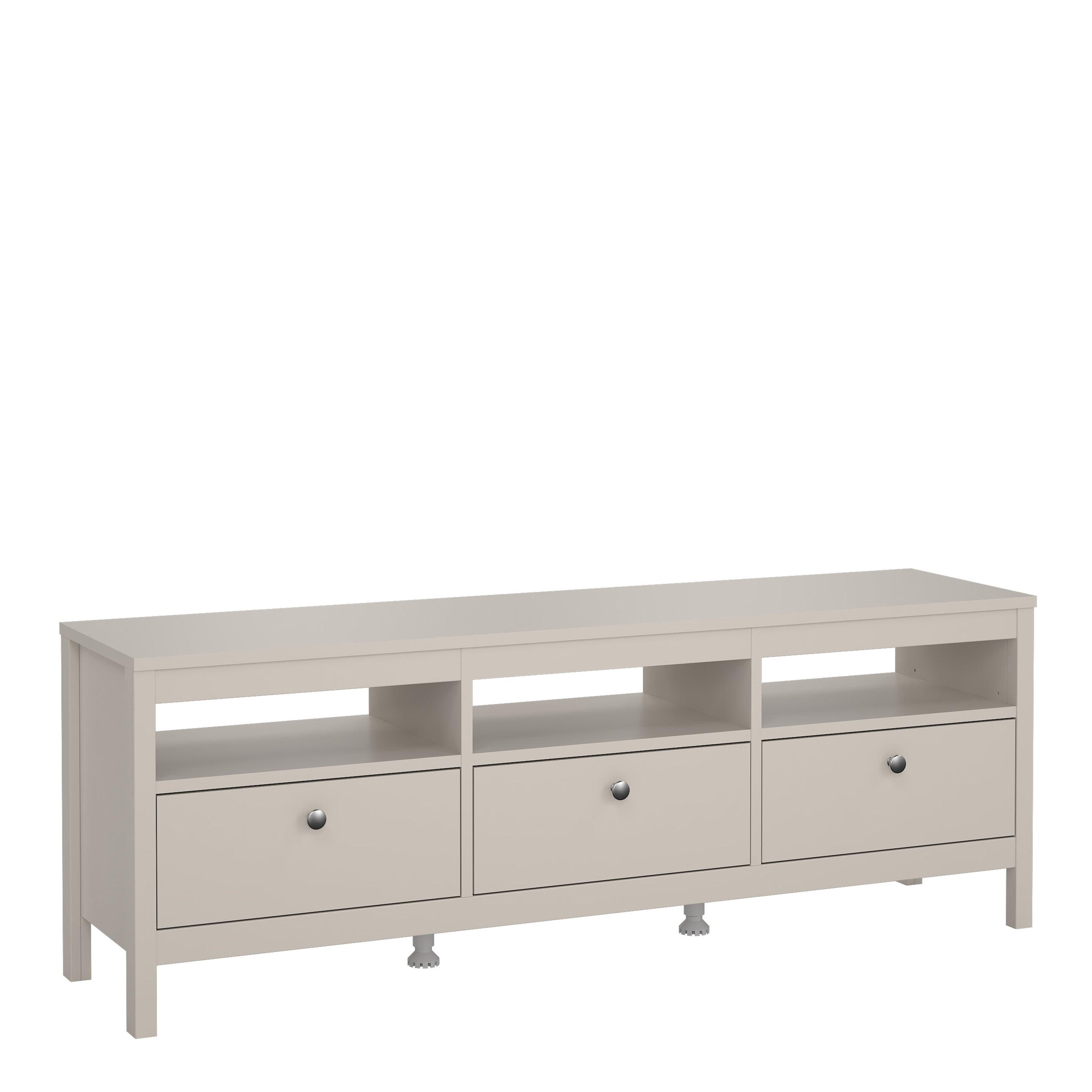 Barcelona TV Unit 3 Drawers in Cashmere - image 2