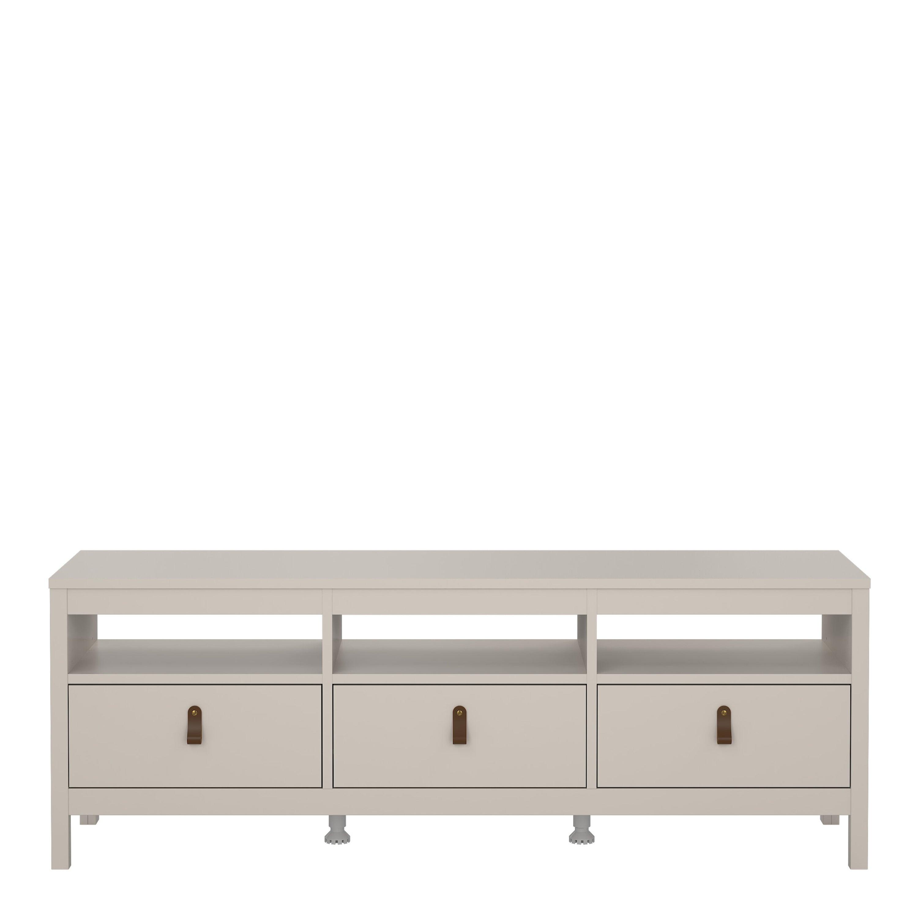 Barcelona TV Unit 3 Drawers in Cashmere - image 3