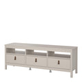 Barcelona TV Unit 3 Drawers in Cashmere - image 4
