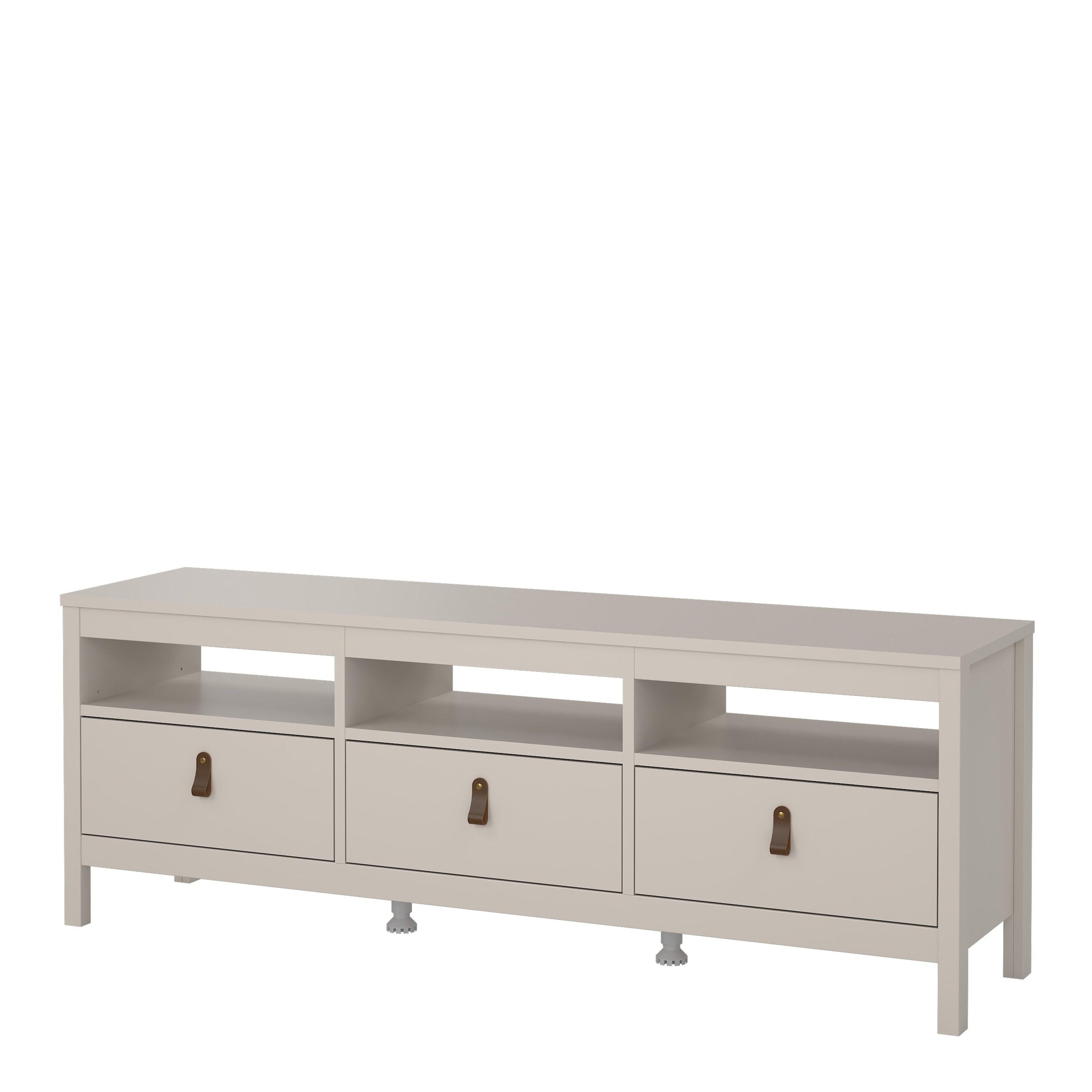 Barcelona TV Unit 3 Drawers in Cashmere - image 4